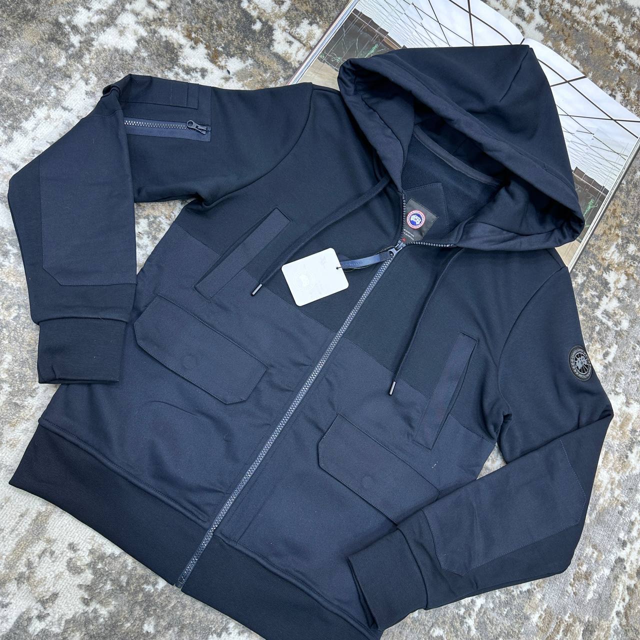Canada Goose Huron Classic Logo Jackets Mens in Multiple Colors Best Sale UK Reps AAA Quality