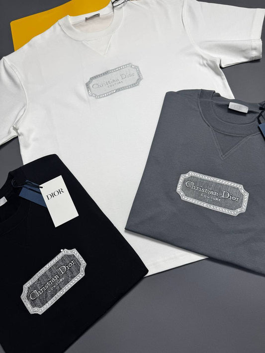 Christian Dior Relaxed-Fit Couture Cotton T-shirt Mens in Multiple Colors Best Sale UK Reps AAA Quality