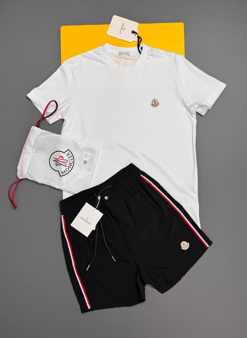 Moncler Embroidery Logo Couture Relaxed Fit T-Shirts & Shorts Sets Mens in Multiple Colors UK Reps AAA Quality