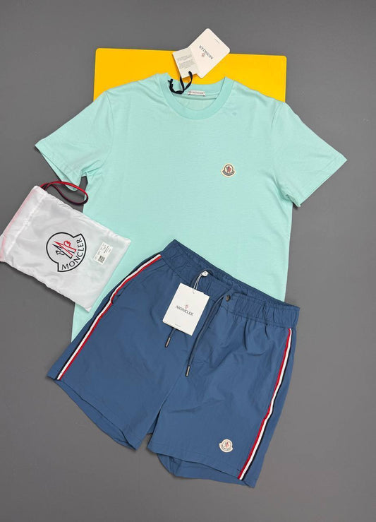 Moncler Embroidery Logo Couture Relaxed Fit T-Shirts & Shorts Sets Mens in Multiple Colors UK Reps AAA Quality