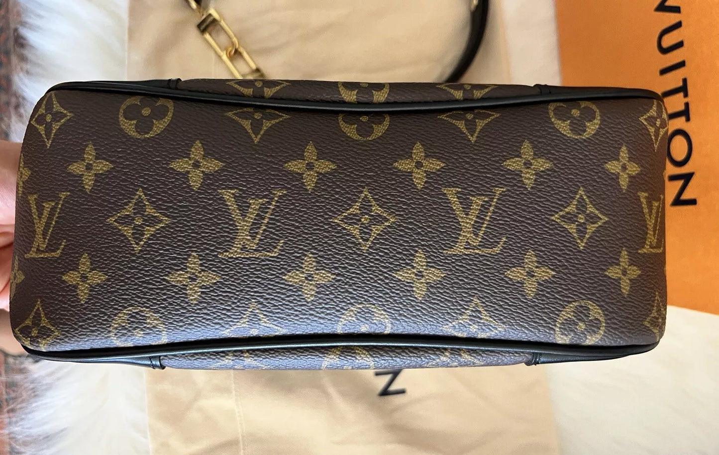 Louis Vuitton Boulogne Canvas Monogram Black Leather Shoulder Bag For Women's Sale UK