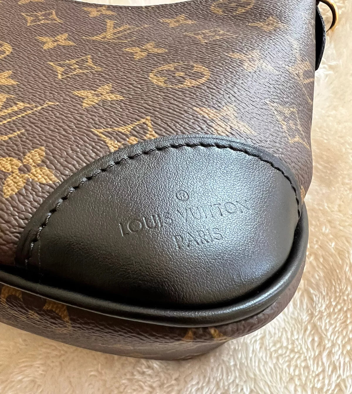 Louis Vuitton Boulogne Canvas Monogram Black Leather Shoulder Bag For Women's Sale UK
