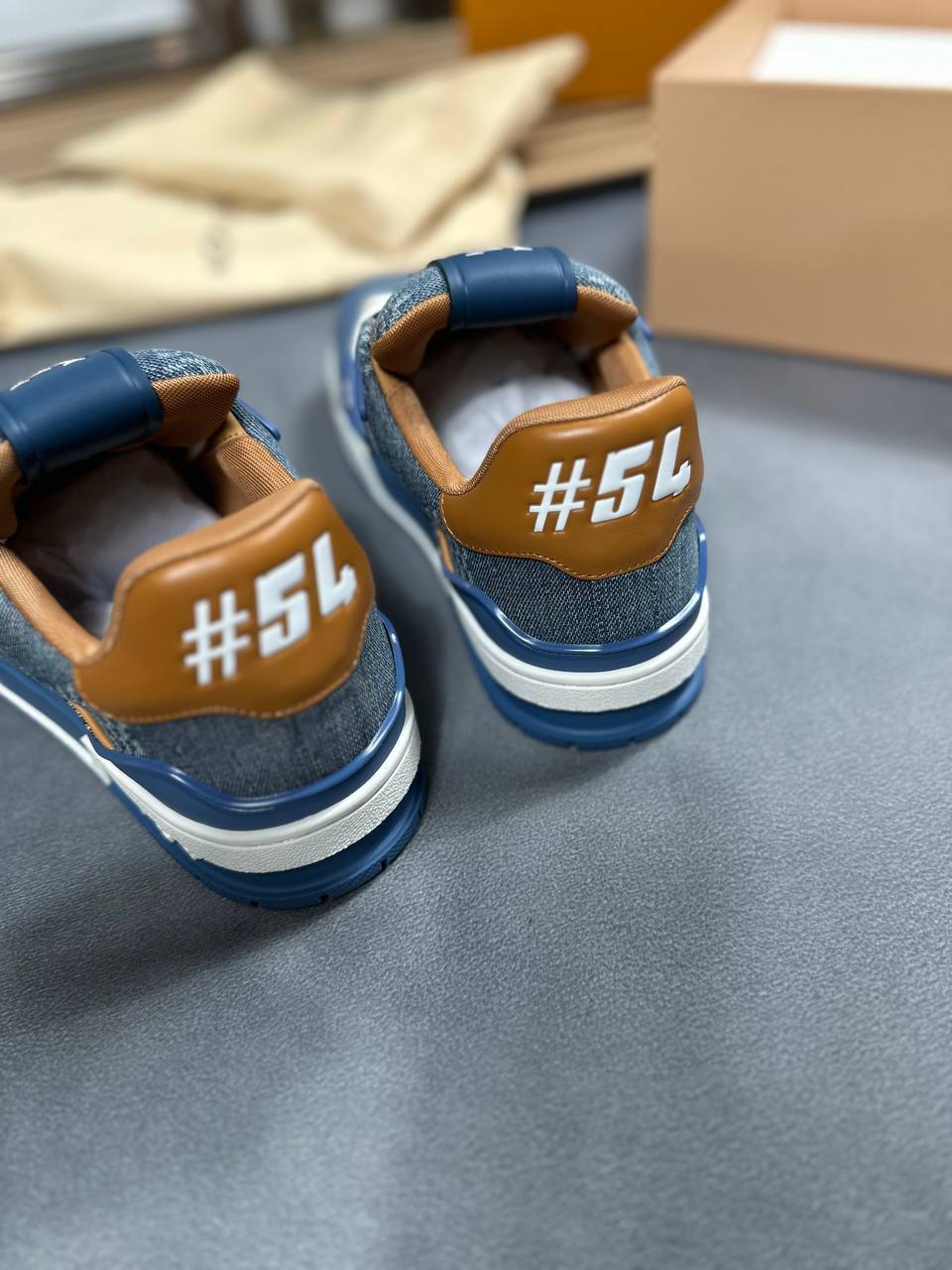 Louis Vuitton LV Rep Trainer Blue Damier 3D Denim for Men Sale UK