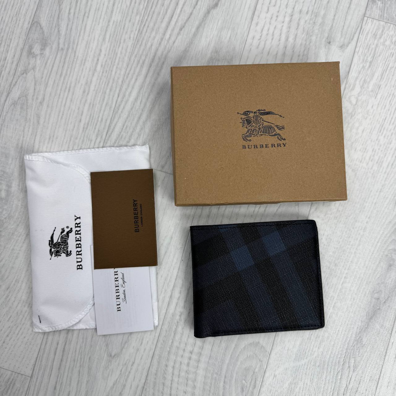 Burberry black leather check wallet For MEN Sale UK