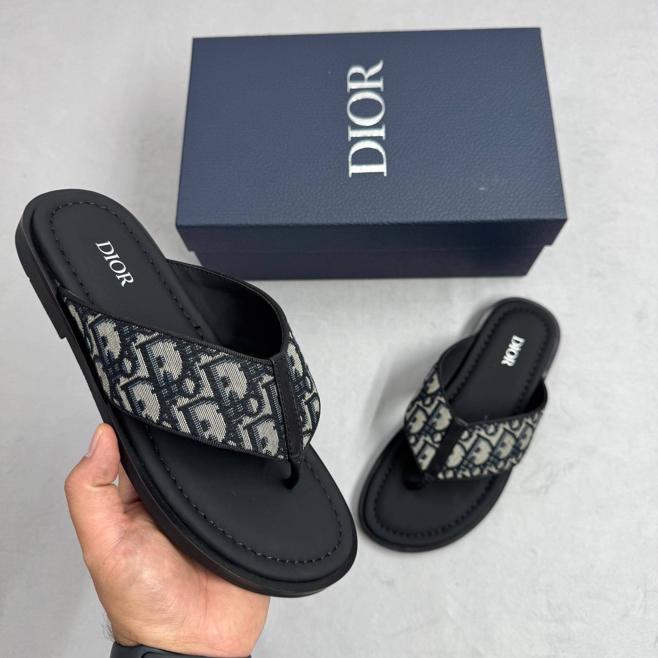 Dior Black Premium Alias Replica Slides For MEN Sale uk