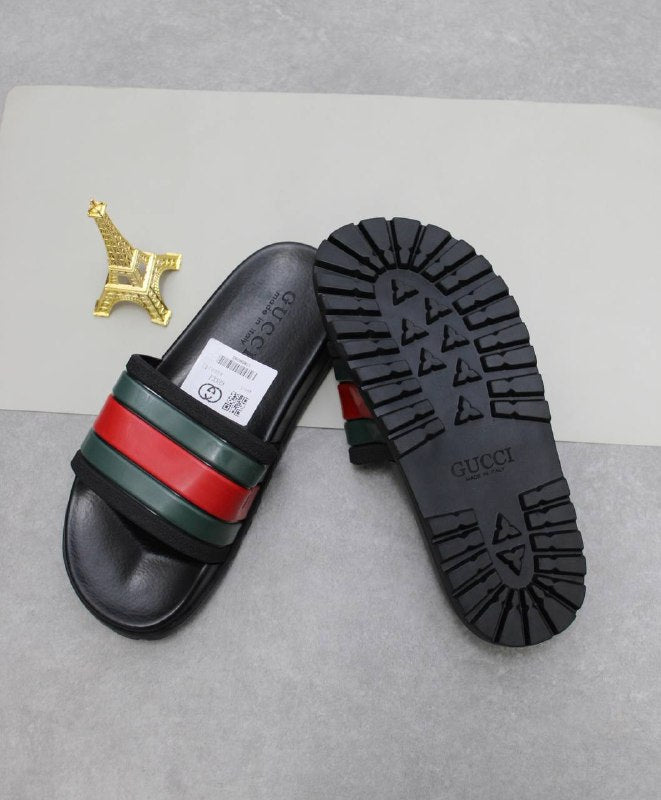Gucci slides black green red Pursuit Sliders for MEN Sale UK