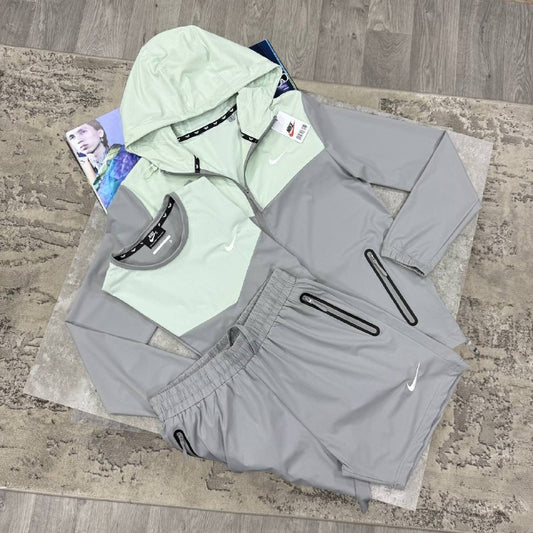 Nike Men's Luxury Hooded Windbreaker and Shorts Training Set AAA Quality Reps UK