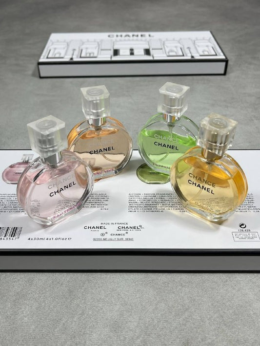 Chanel Women's Luxury Chance Miniature 4-Piece Perfume Gift Set AAA Quality Reps UK