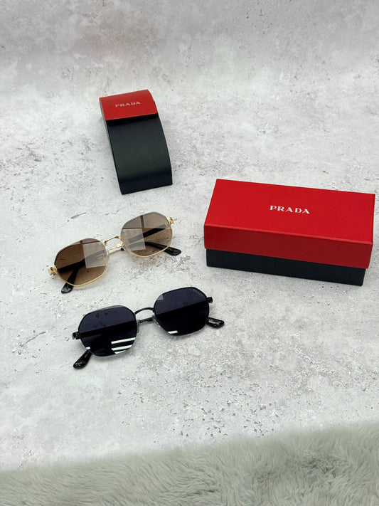 Prada Hexagonal Metal Sunglasses Set AAA Quality Reps UK