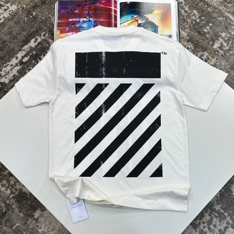 Off-White Big "OFF" Logo Print Cotton T-Shirt UK Reps AAA+ Quality