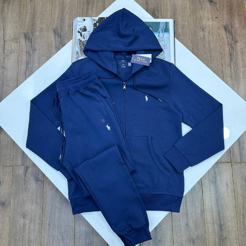 Polo Ralph Lauren Double-Knit Full-Zip Hoodie & Jogger Set UK Reps AAA+ Quality