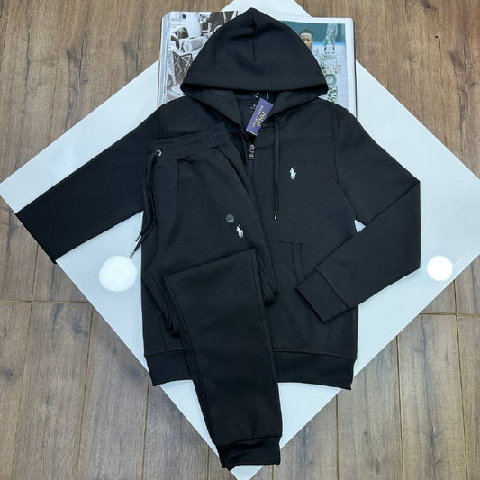 Polo Ralph Lauren Double-Knit Full-Zip Hoodie & Jogger Set UK Reps AAA+ Quality