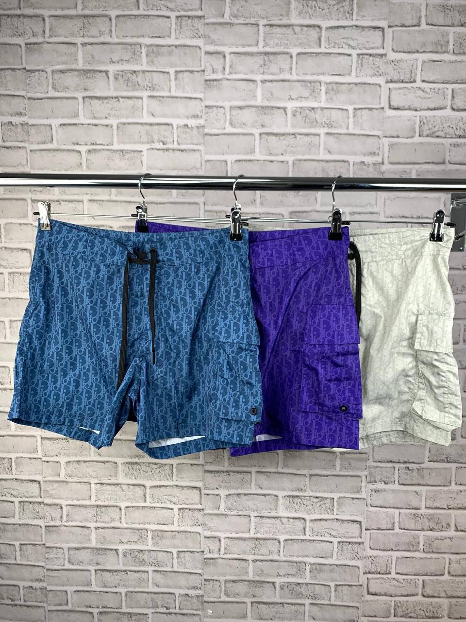 DIOR Luxury Apparel Collection: "Dior for my real friends" White Cotton T-Shirt & Oblique Monogram Technical Canvas Cargo Swim Shorts AAA Quality Reps UK