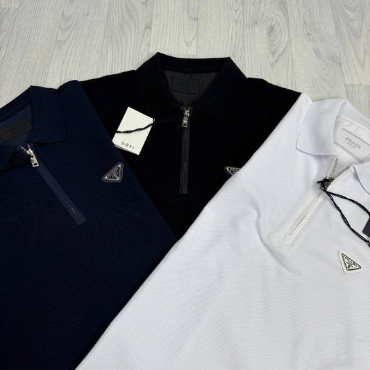 Prada Embroidered logo Cotton T shirts UK Reps AAA Quality