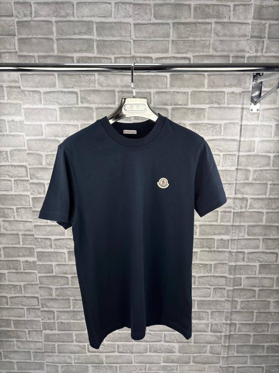 Moncler Logo Patch Cotton T-Shirt UK Reps AAA Quality