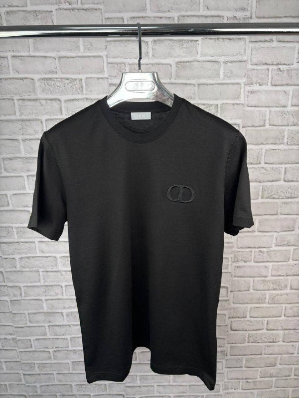 Dior CD Icon Relaxed-Fit T-Shirt in Grey Cotton Jersey UK Reps AAA Quality