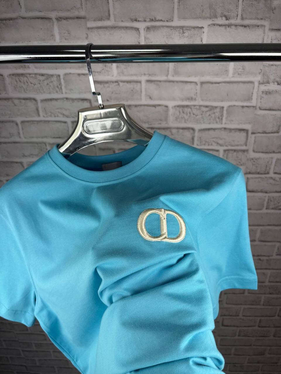 Dior CD Icon Relaxed-Fit T-Shirt in Grey Cotton Jersey UK Reps AAA Quality