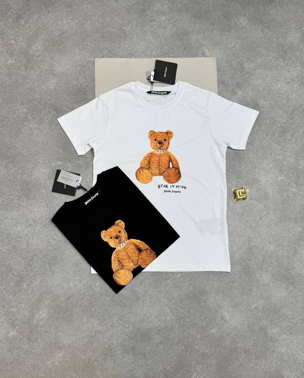 Palm Angels "Bear in Mind" T-Shirt & Track Swim Shorts Set AAA Quality Reps UK