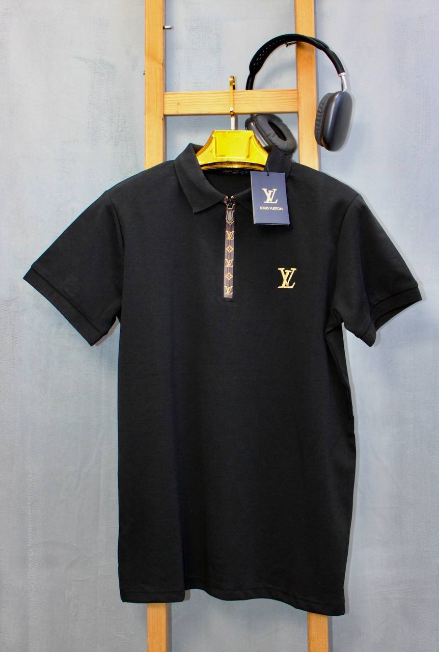 Louis Vuitton Jacquard Collar Premium Polo Shirts UK Reps AAA Quality