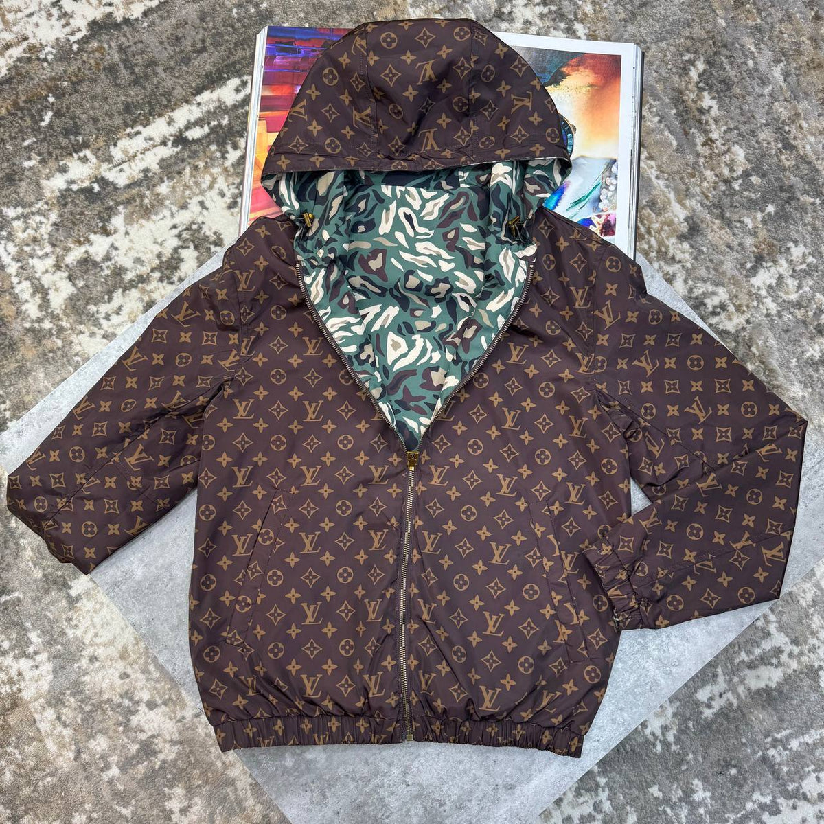 Louis Vuitton Monogram Reversible Windbreaker SuperClone Quality UK Reps