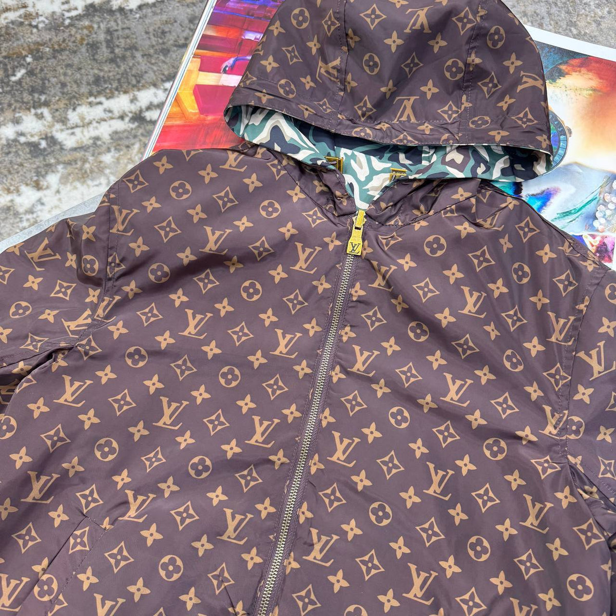 Louis Vuitton Monogram Reversible Windbreaker SuperClone Quality UK Reps