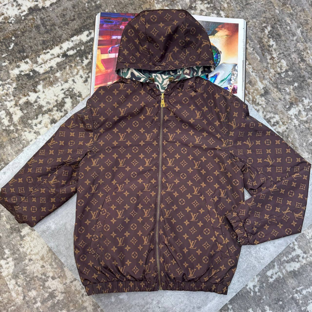 Louis Vuitton Monogram Reversible Windbreaker SuperClone Quality UK Reps
