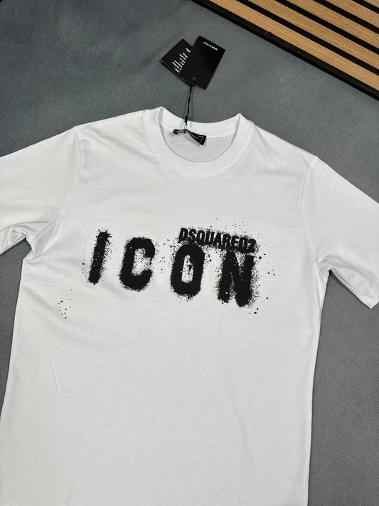 Dsquared2 Men's Icon Spray Logo-Print T-Shirt UK Reps AAA Quality