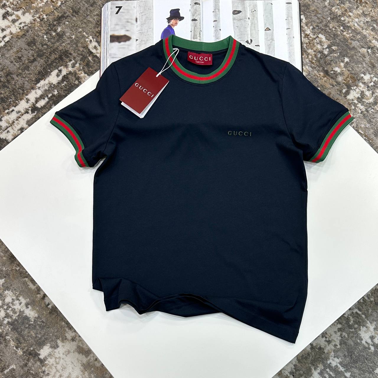 Gucci Side-Stripe Logo Shirts For Men In Multiple Colors UK Reps AAA+ Quality
