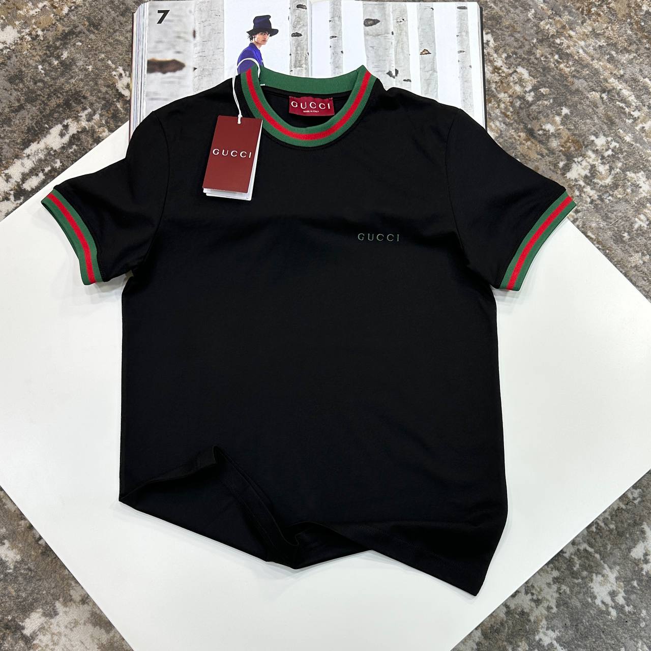 Gucci Side-Stripe Logo Shirts For Men In Multiple Colors UK Reps AAA+ Quality