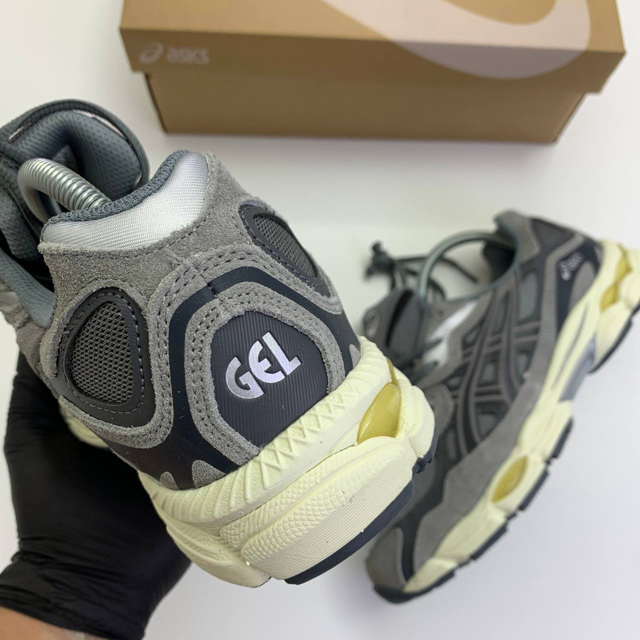 ASICS Gel-NYC  Steel Grey / Carrier Grey AAA Quality UK Reps