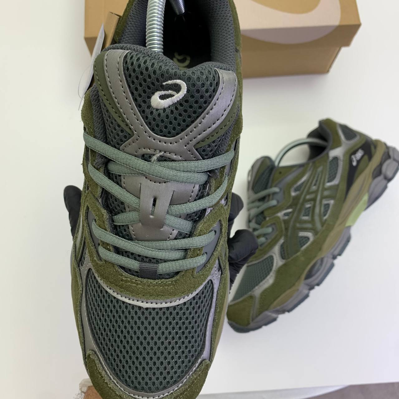 ASICS Gel-NYC Olive Green Mesh AAA Quality UK Reps