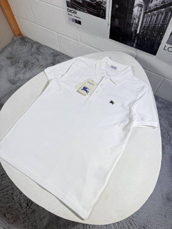 Burberry Black Navy Blue and White Polo Shirt AAA Quality UK Reps