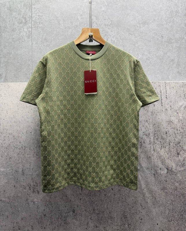 Gucci Monogram Printed Cotton Jersey T-Shirt AAA Quality UK Reps