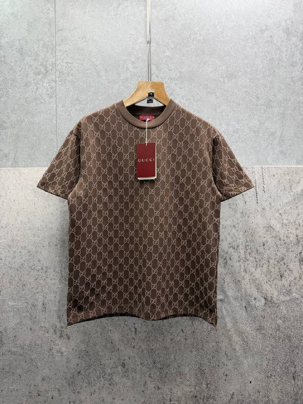 Gucci Monogram Printed Cotton Jersey T-Shirt AAA Quality UK Reps
