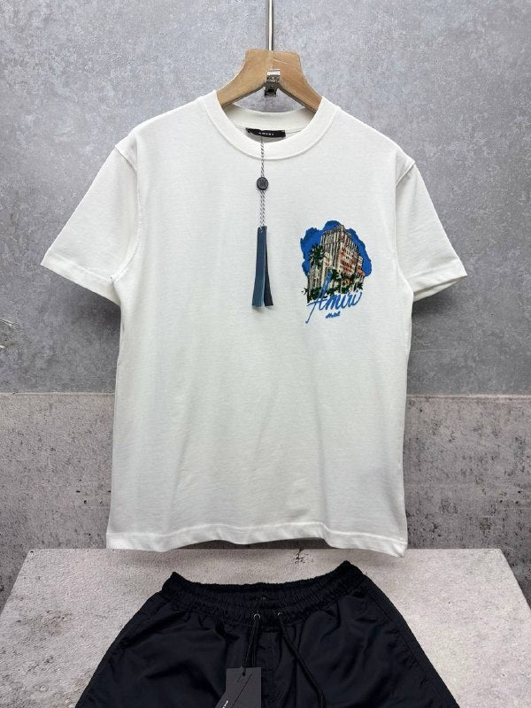 AMIRI Hotel Printed Cotton T-Shirt AAA Quality UK Reps
