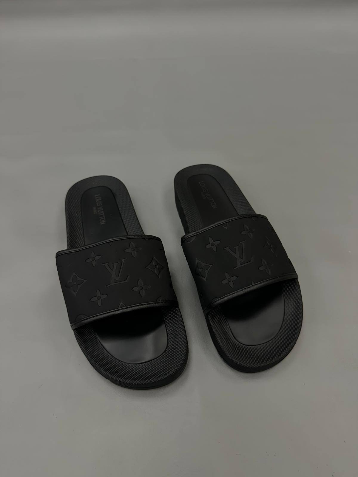 Louis Vuitton Waterfront Mule in Black Monogram AAA Quality UK Reps