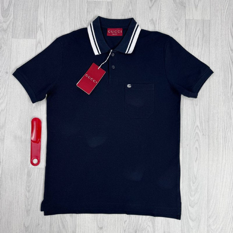 Gucci Double G Cotton Piquet Polo Shirt Collection UK Reps AAA Quality