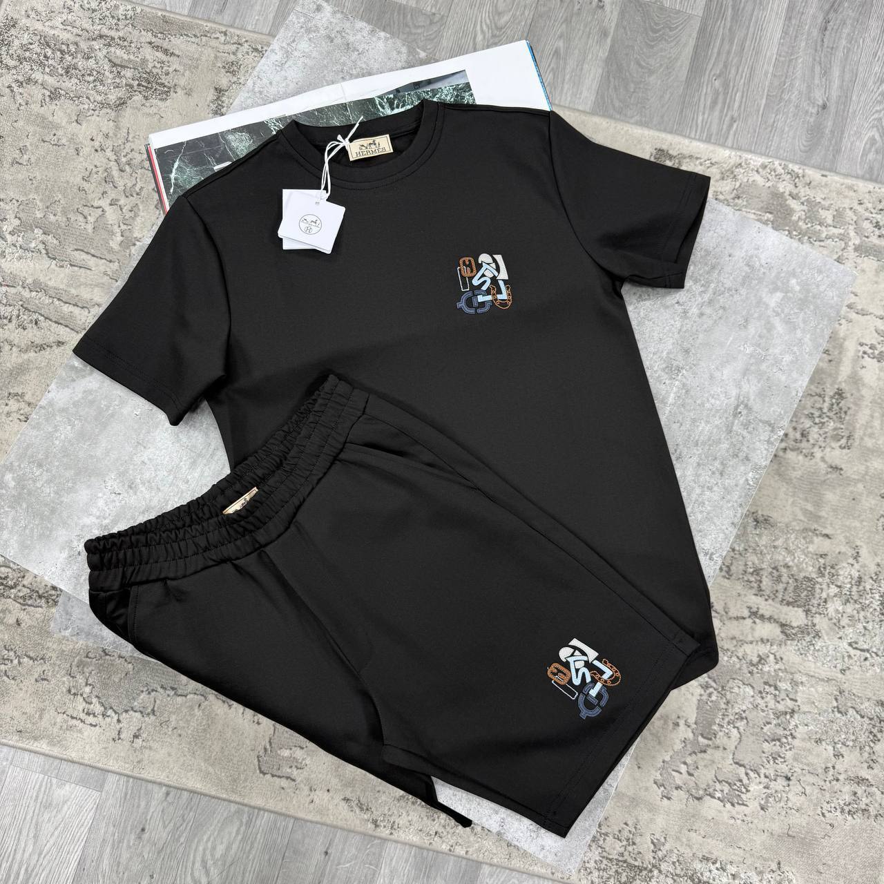 Hermès "H-Puzzel" (H-Puzzle) Black & White Co-Ord Set AAA Quality UK Reps
