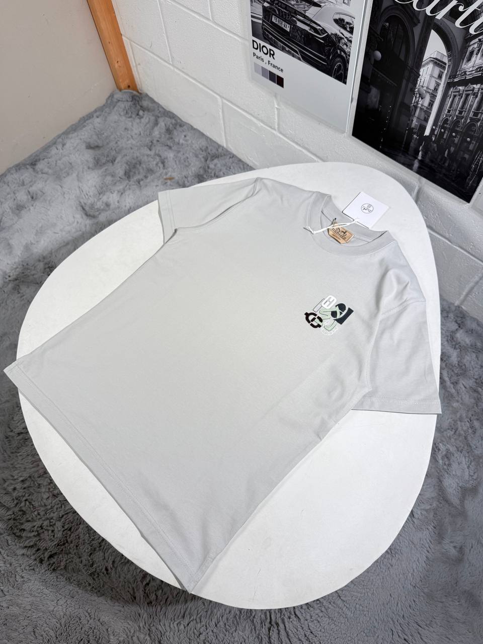 Hermès "H Puzzle" T-shirt With Leather AAA Quality UK Reps