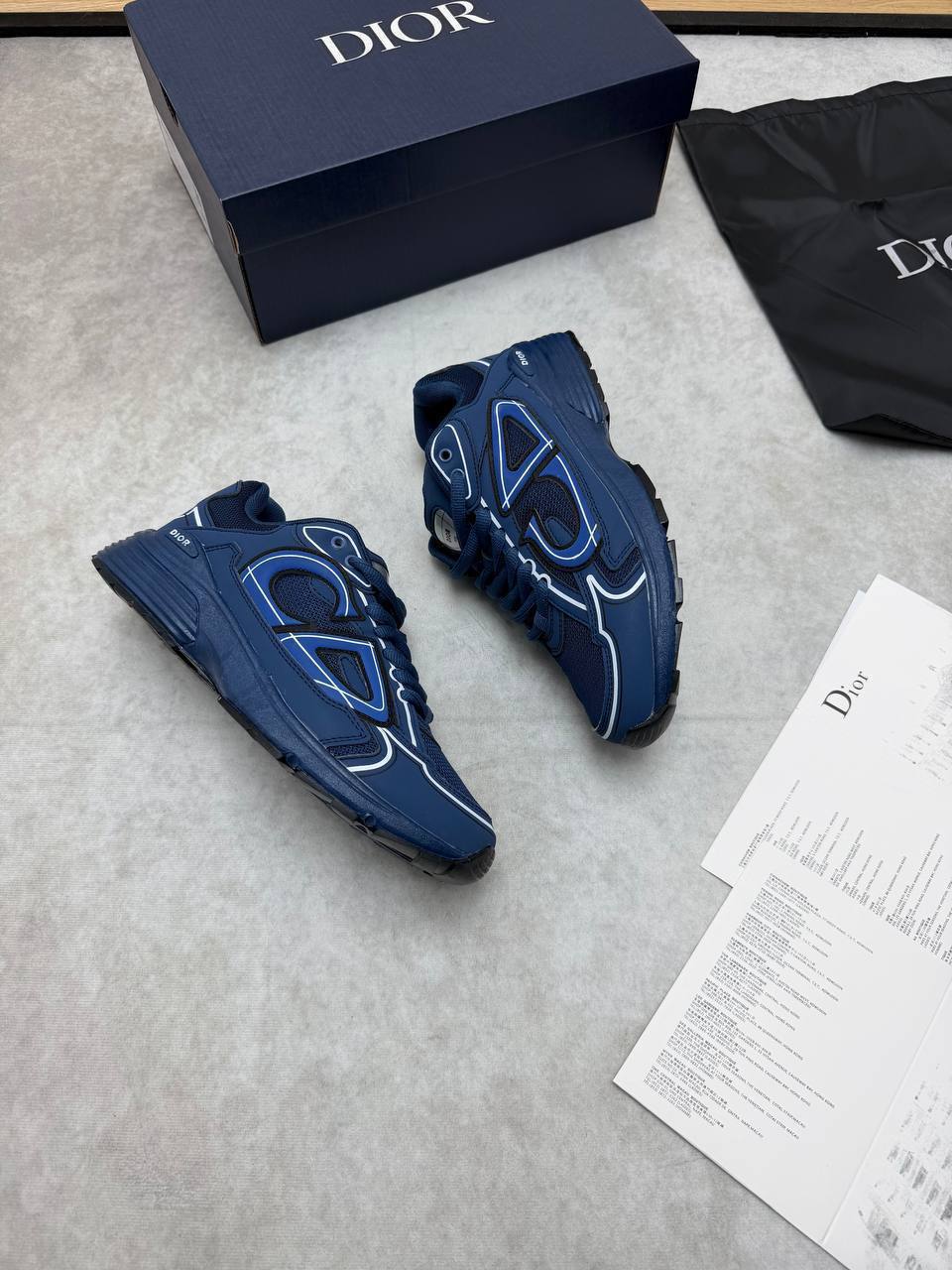 Dior B30 Trainers in Navy Blue AAA Quality UK Reps