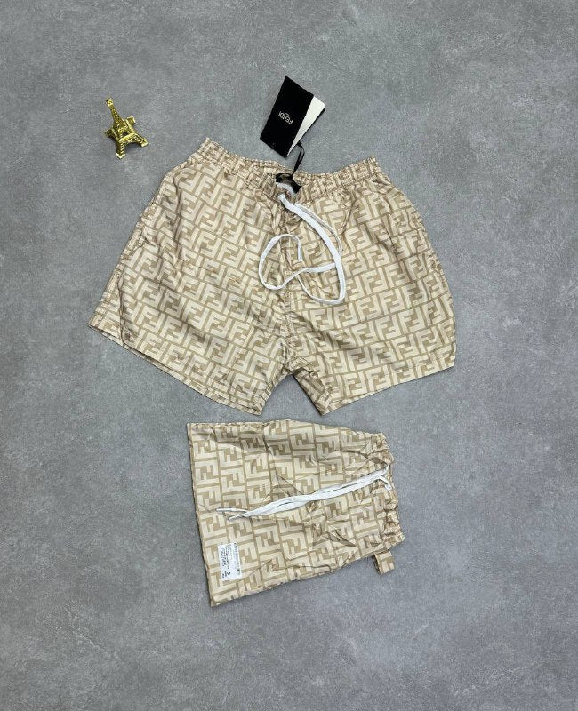 Fendi Men's Luxury FF Monogram Swim Shorts AAA Quality Reps UK