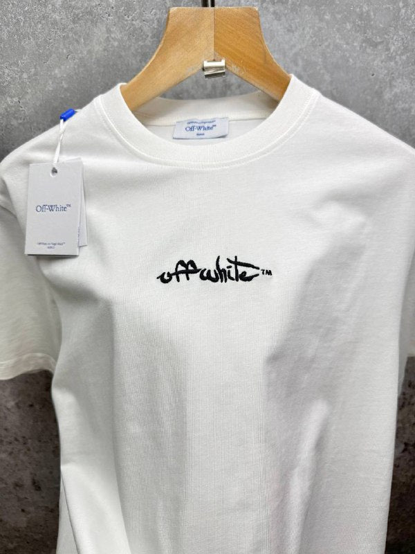 Off White Script The Off-White Script Logo Cotton T-Shirt UK Reps AAA Quality – RepsBrands