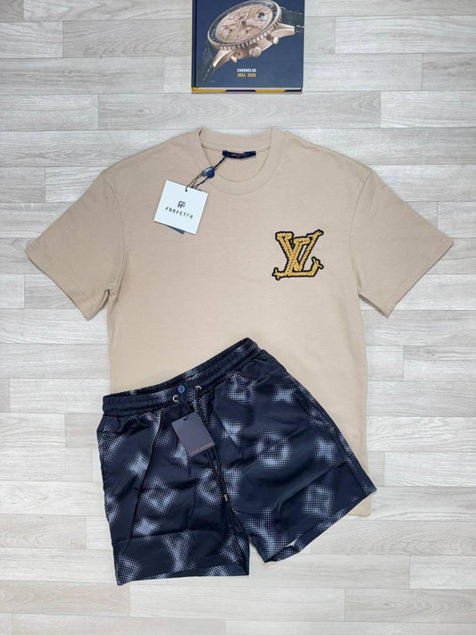 Louis Vuitton Matching Summer Outfit Set AAA Quality UK Reps