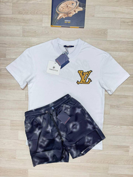 Louis Vuitton Two-Piece Matching Summer Outfit AAA Quality UK Reps