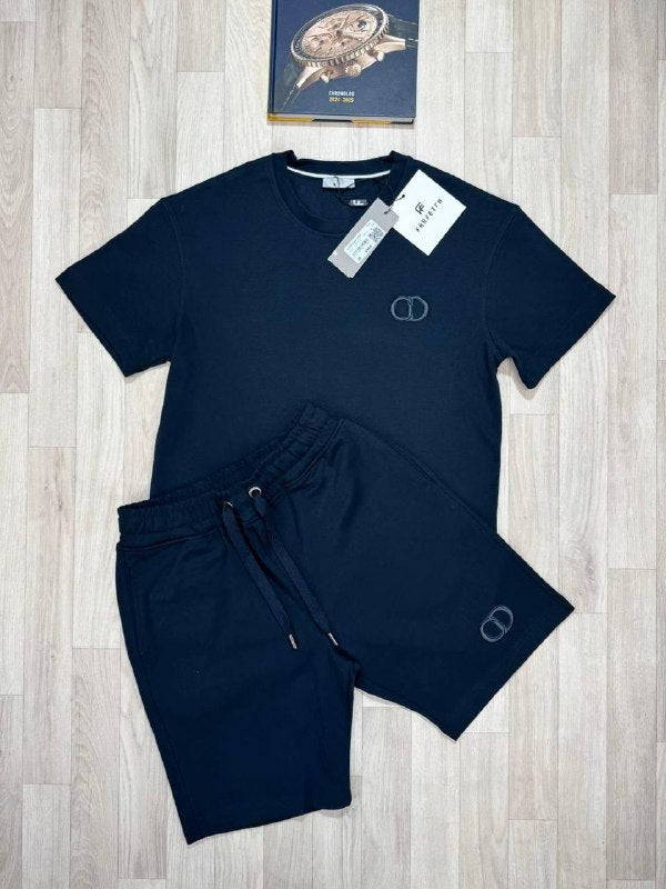 Dior CD Icon Casual Shorts and T-shirt Set AAA Quality UK Reps