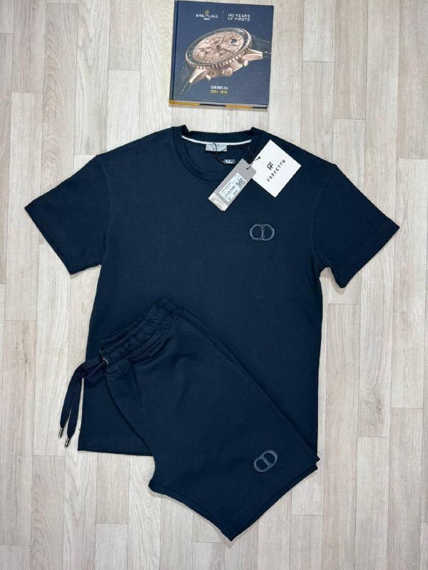 Dior CD Icon Casual Shorts and T-shirt Set AAA Quality UK Reps