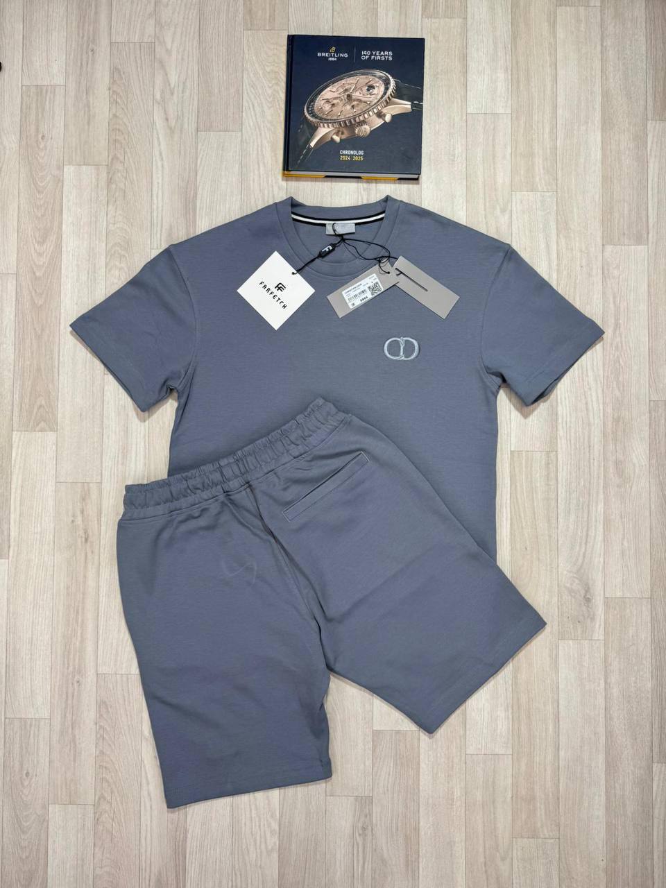 Dior CD Icon Casual Shorts and T-shirt Set AAA Quality UK Reps