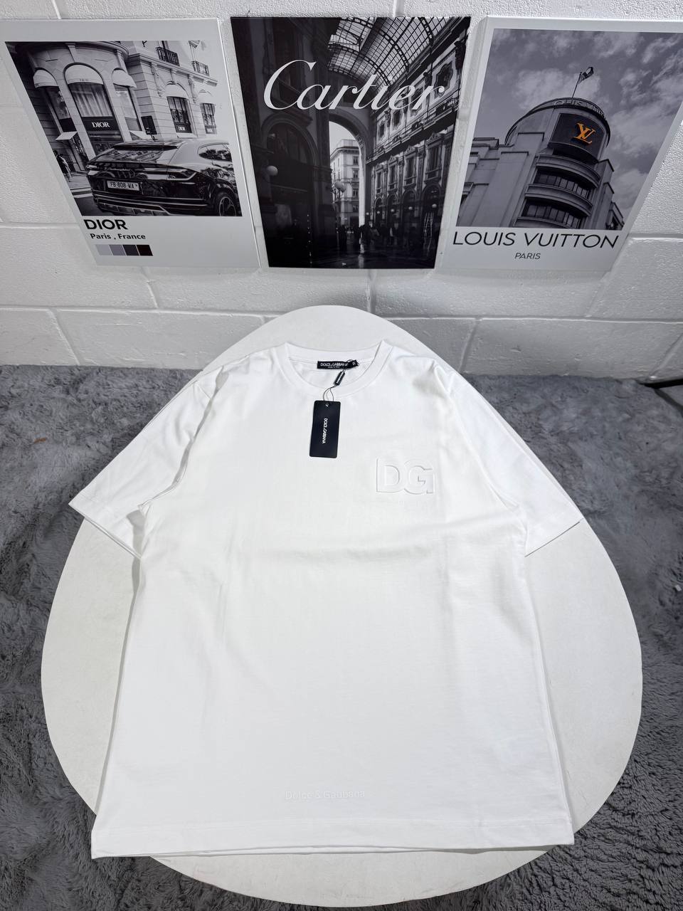 Dolce & Gabbana 3D DG Logo Cotton T-Shirt AAA Quality UK Reps