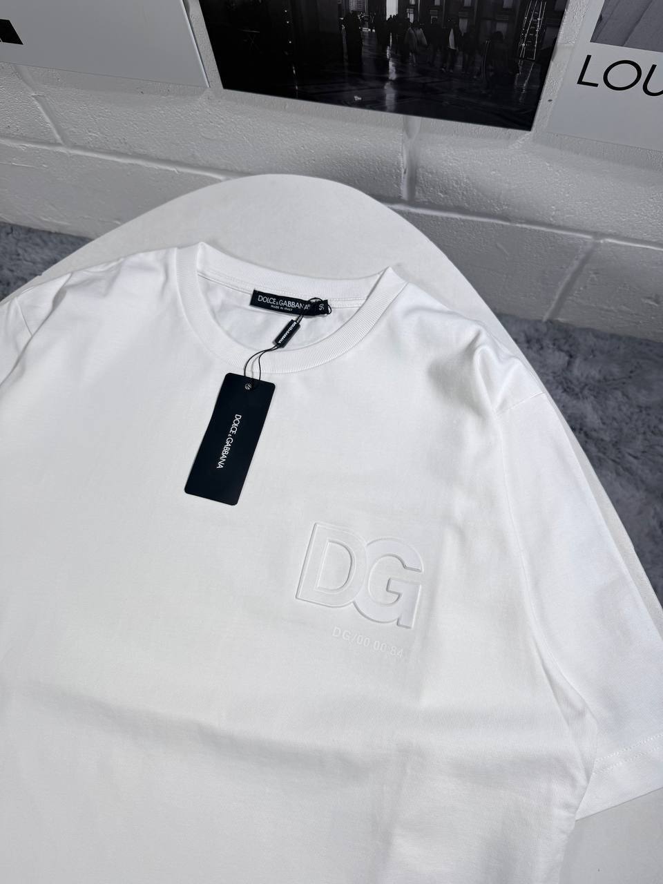 Dolce & Gabbana 3D DG Logo Cotton T-Shirt AAA Quality UK Reps