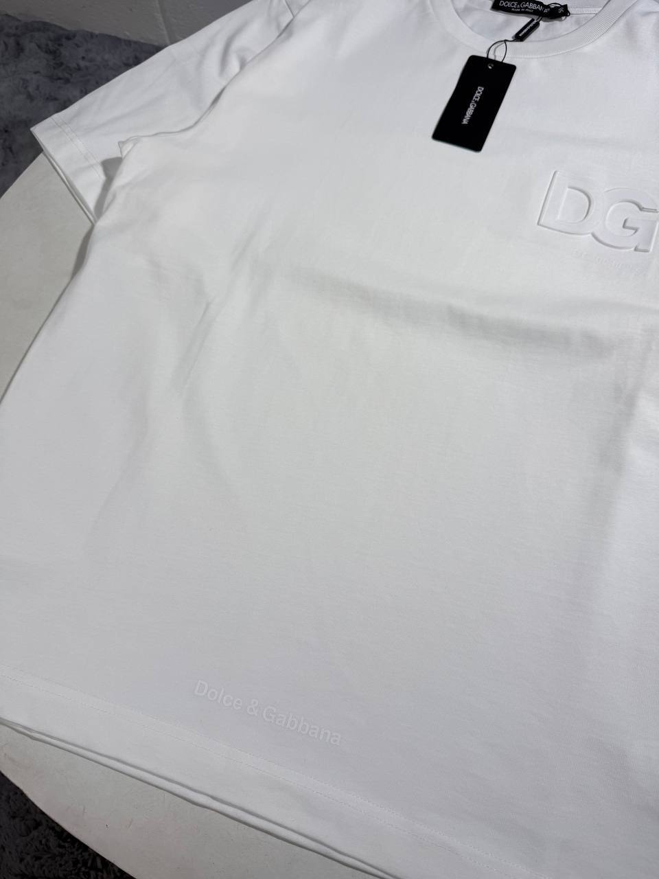 Dolce & Gabbana 3D DG Logo Cotton T-Shirt AAA Quality UK Reps